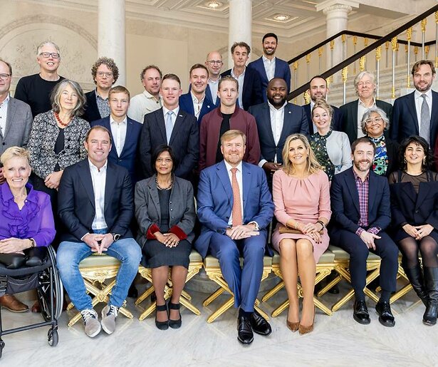 Peter Pannekoek naar Paleis Noordeinde voor uitblinkerslunch