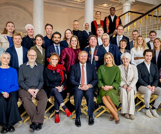 Martijn en Jeroen Krabbé aan koninklijke lunchtafel