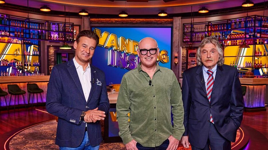 Wilfred Genee, René van der Gijp en Johan Derksen