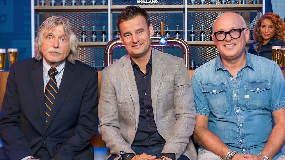 Johan Derksen, Wilfred Genee en René van der Gijp Johan Derksen, Wilfred Genee en René van der Gijp