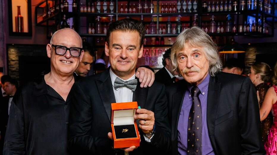 René van der Gijp, Wilfred Genee en Johan Derksen 