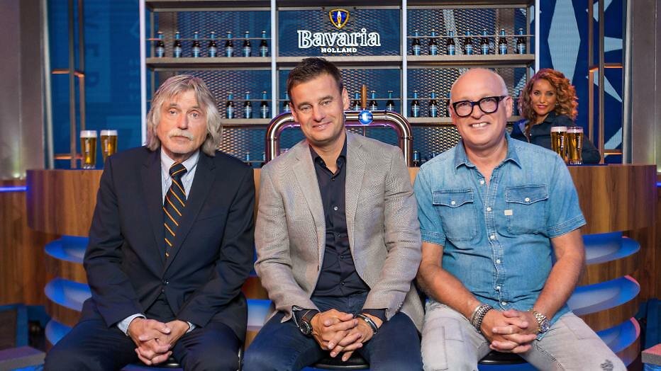 Johan Derksen, Wilfred Genee en Rene van der Gijp Johan Derksen, Wilfred Genee en Rene van der Gijp