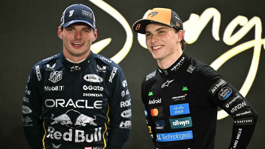 Max Verstappen en Oscar Piastri