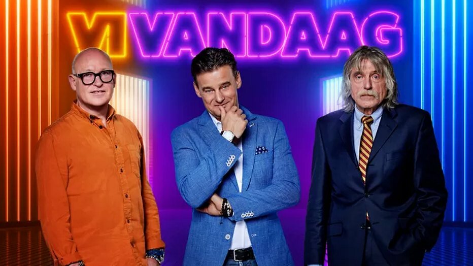 René van der Gijp, Wilfred Genee en Johan Derksen René van der Gijp, Wilfred Genee en Johan Derksen