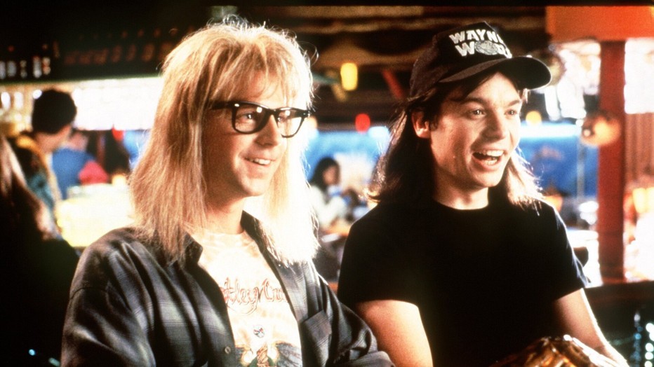 Mike Myers en Dana Carvey in Wayne's World Mike Myers en Dana Carvey in Wayne's World