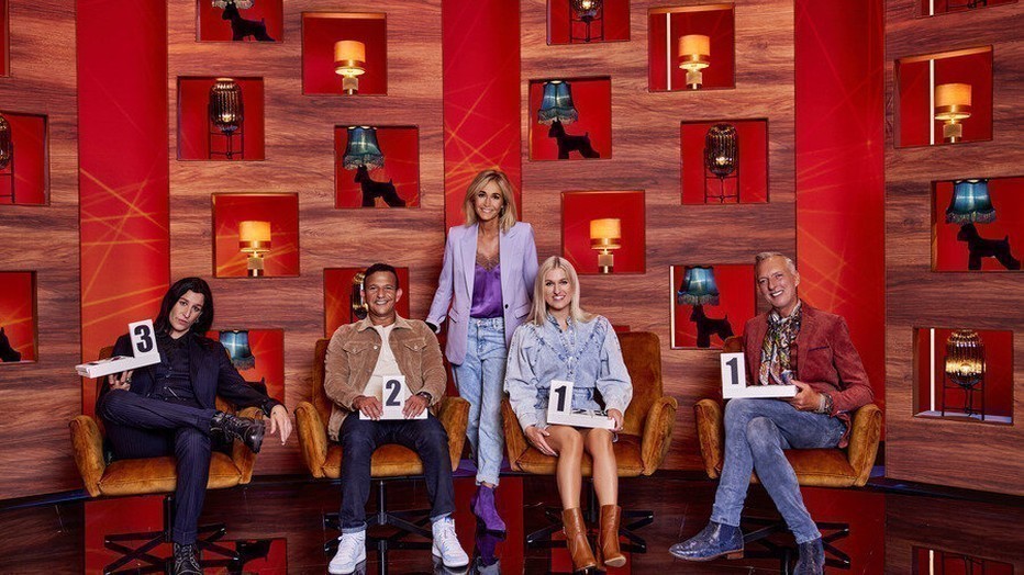 Raven van Dorst, Najib Amhali, Wendy van Dijk, Britt Dekker en Martien Meiland