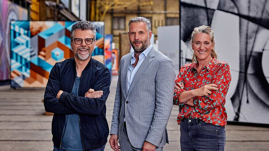 William Rutten, Tijl Beckand en Cynthia Boll voor Het Perfecte Plaatje William Rutten, Tijl Beckand en Cynthia Boll voor Het Perfecte Plaatje