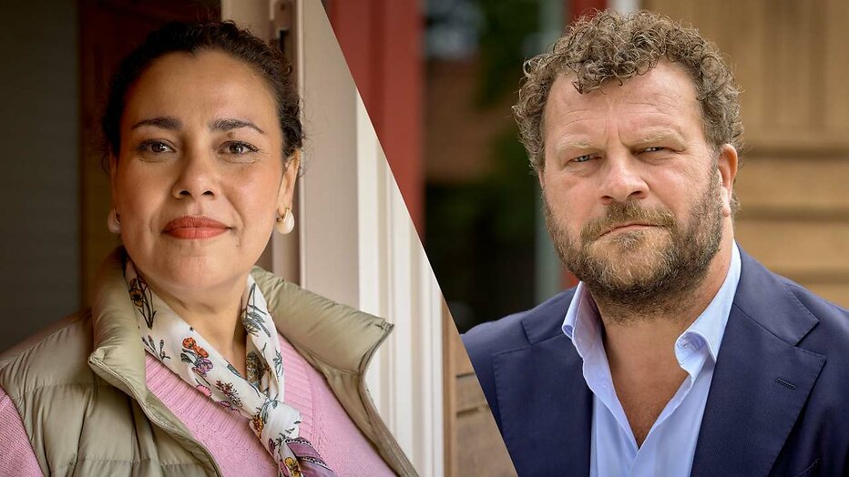 Esma Abouzahra en Bas Keijzer in Woeste Grond