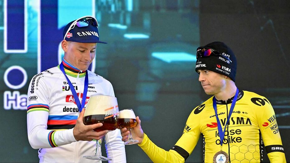 Wout van Aert en Mathieu van der Poel Wout van Aert en Mathieu van der Poel