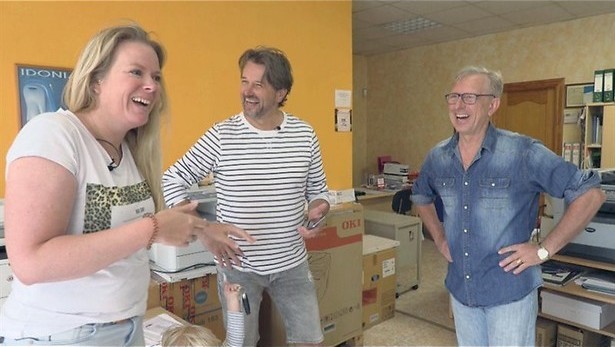 Van de regen in de drup