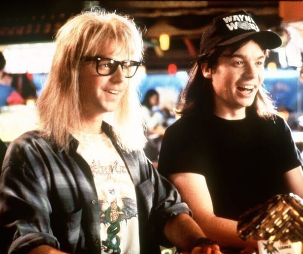 Mike Myers kan succes al bijna ruiken in Wayne's World