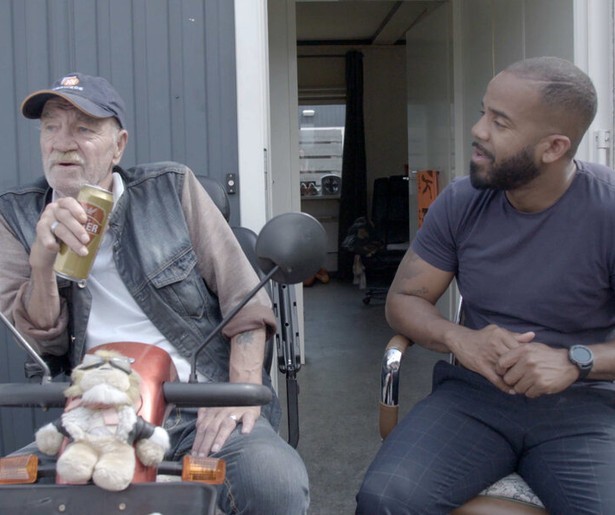 De mensen van het containerdorp