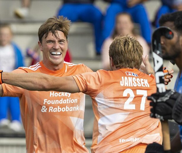 Nederlandse hockeymannen strijden verder tegen Nieuw-Zeeland