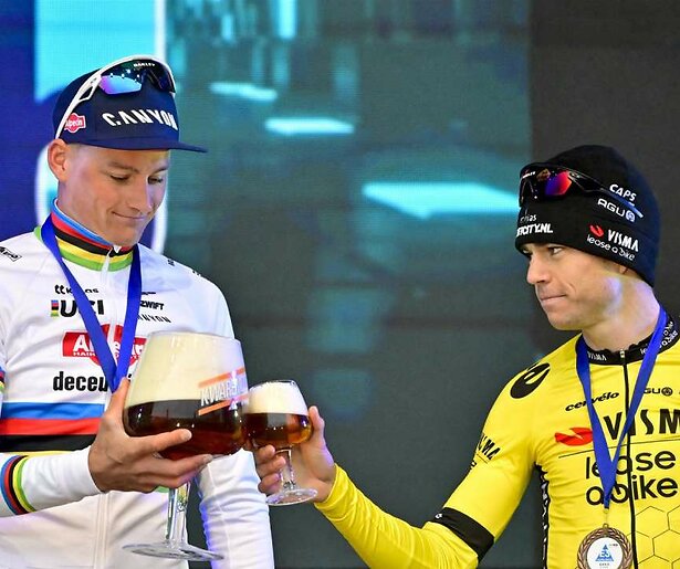 Wout van Aert versus Mathieu van der Poel in strijd om Ronde van Vlaanderen 2024