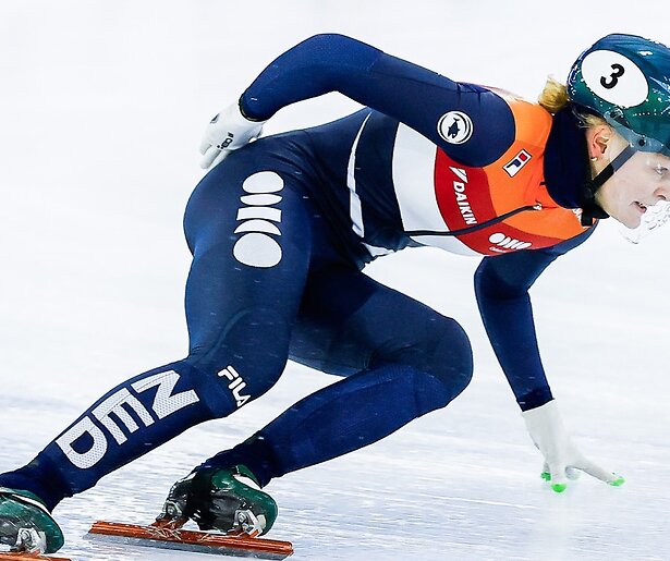 Xandra Velzeboer hoopt haar prijzenkast aan te vullen tijdens het WK Shorttrack in Peking