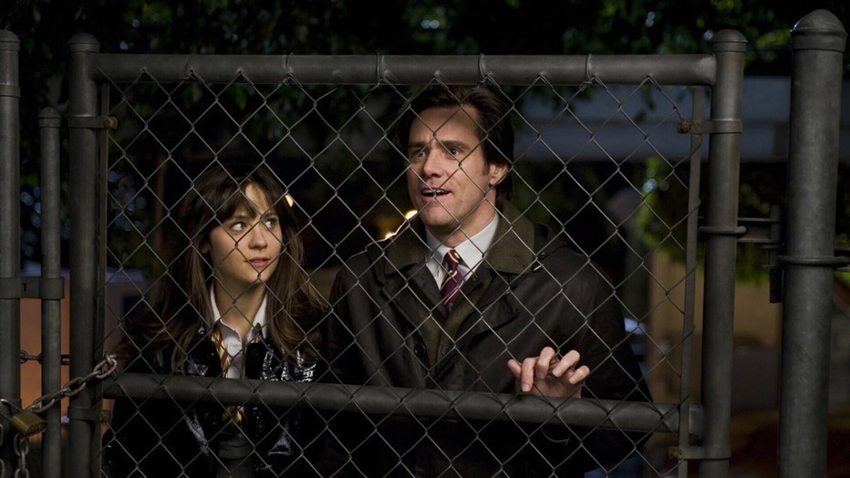 Jim Carrey en Zooey Deschanel in Yes Man