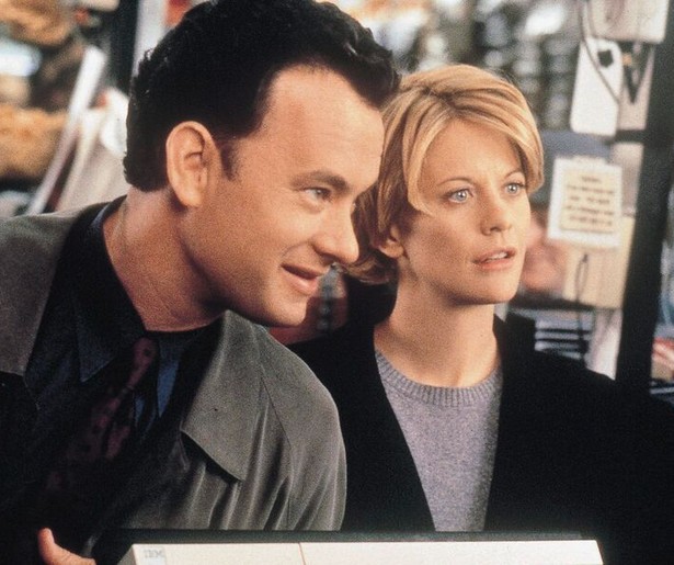 Meg Ryan blijkt toch gevoelens te kunnen krijgen voor Tom Hanks in You've Got Mail