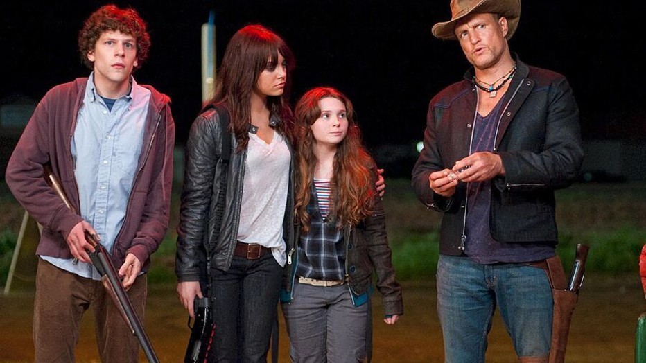Jesse Eisenberg en Woody Harrelson in Zombieland Jesse Eisenberg en Woody Harrelson in Zombieland
