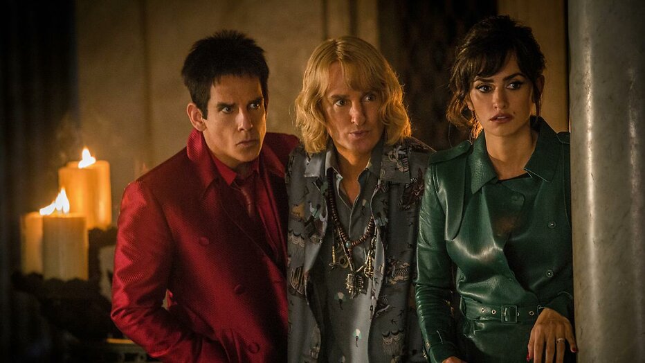 Ben Stiller, Owen Wilson en Penelope Cruz in Zoolander 2